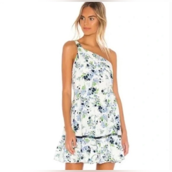 Free People Dresses & Skirts - NWT free people all mine one shoulder floral mini dress linen OB967019 sz small